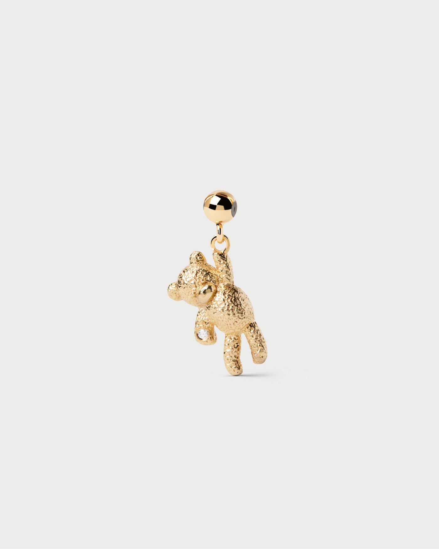 Teddy bear charm - 
  
    Sterling Silver / 18K Gold plating
  
