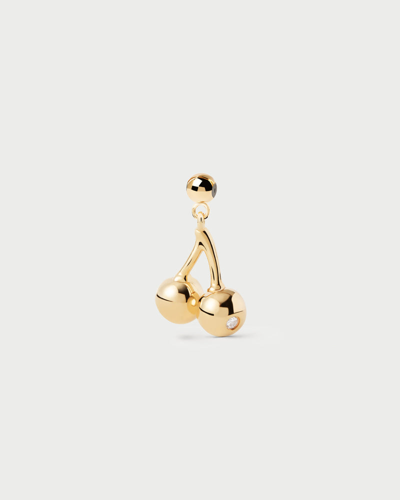 Charm Ciliegia - 
  
    Argento sterling / Placcatura in Oro 18K
  
