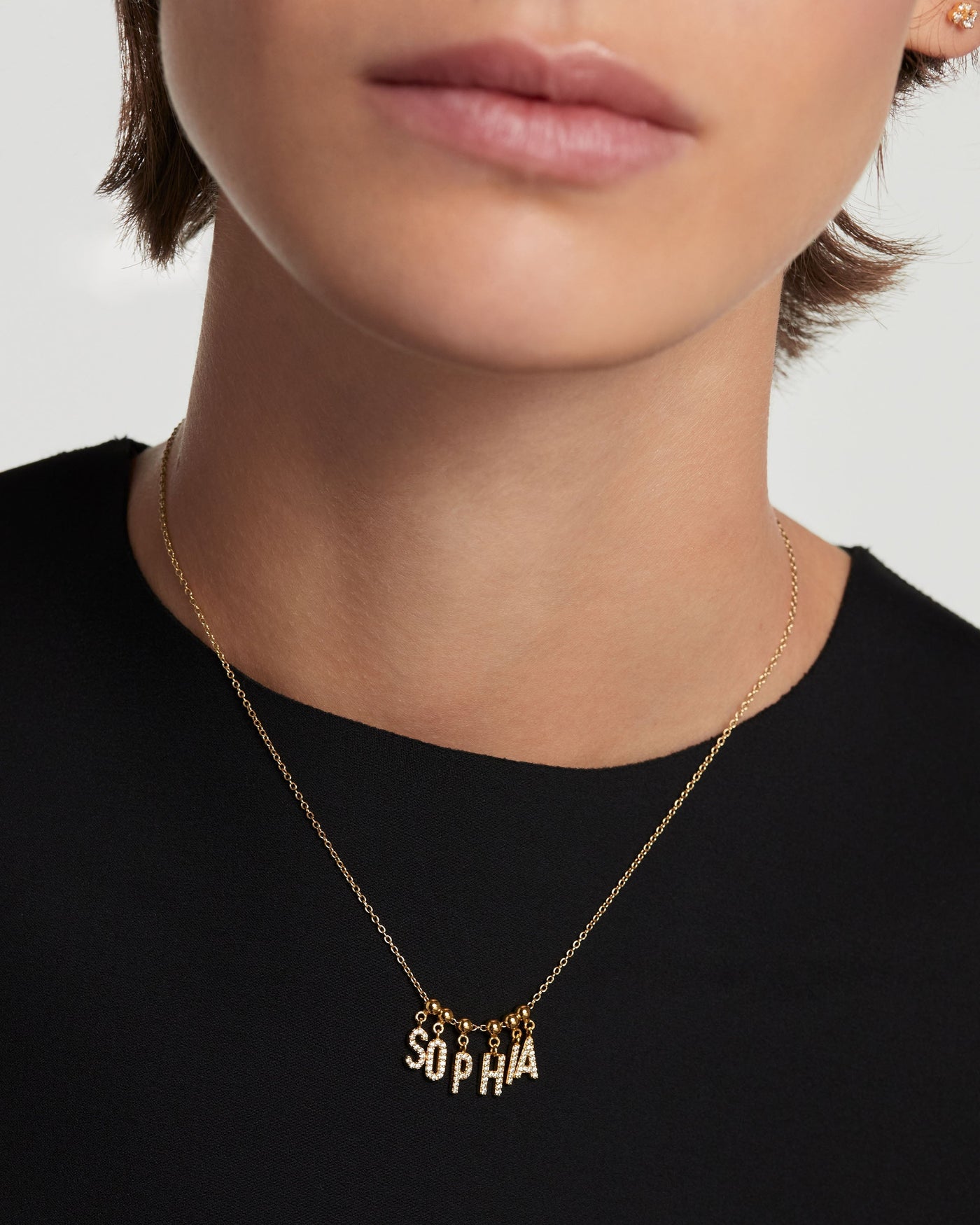 T charm necklace deals