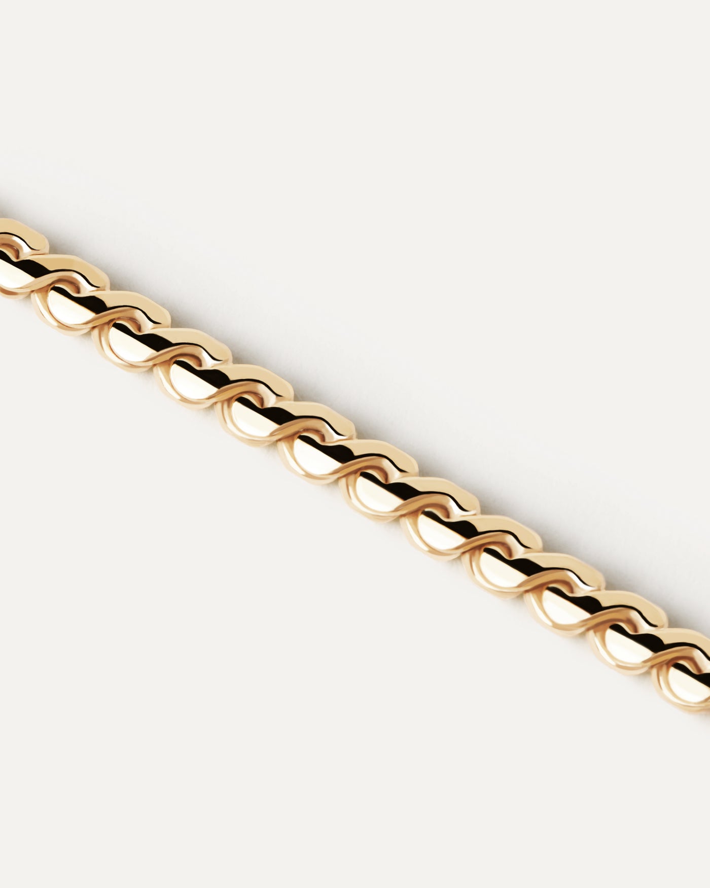 Large Serpentine Chain Necklace - 
  
    Sterling Silver / 18K Gold plating
  
