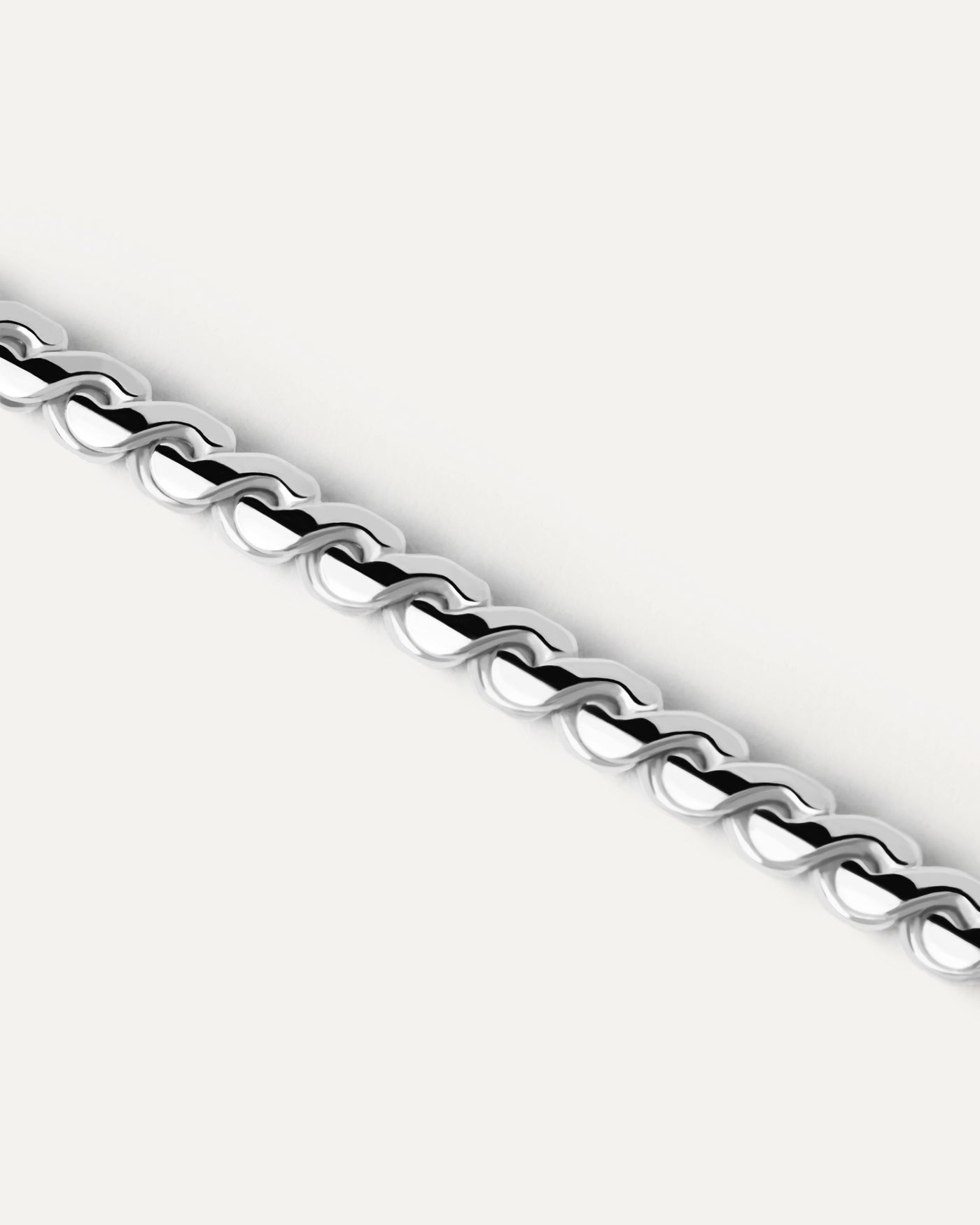 Serpentine Silver Chain Necklace - 
  
    Sterling Silver
  
