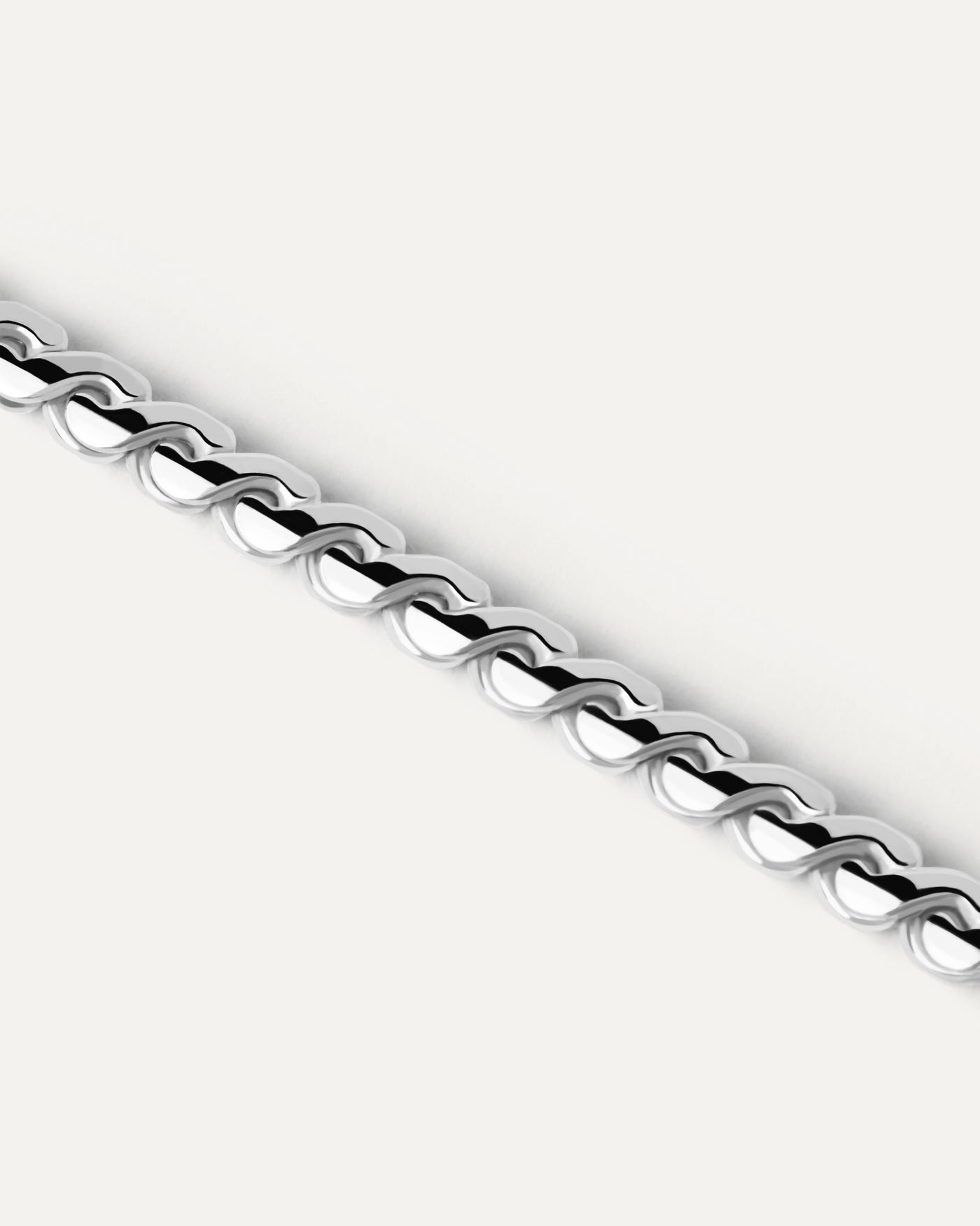 Large Serpentine Silver Chain Necklace - 
  
    Sterling Silver
  
