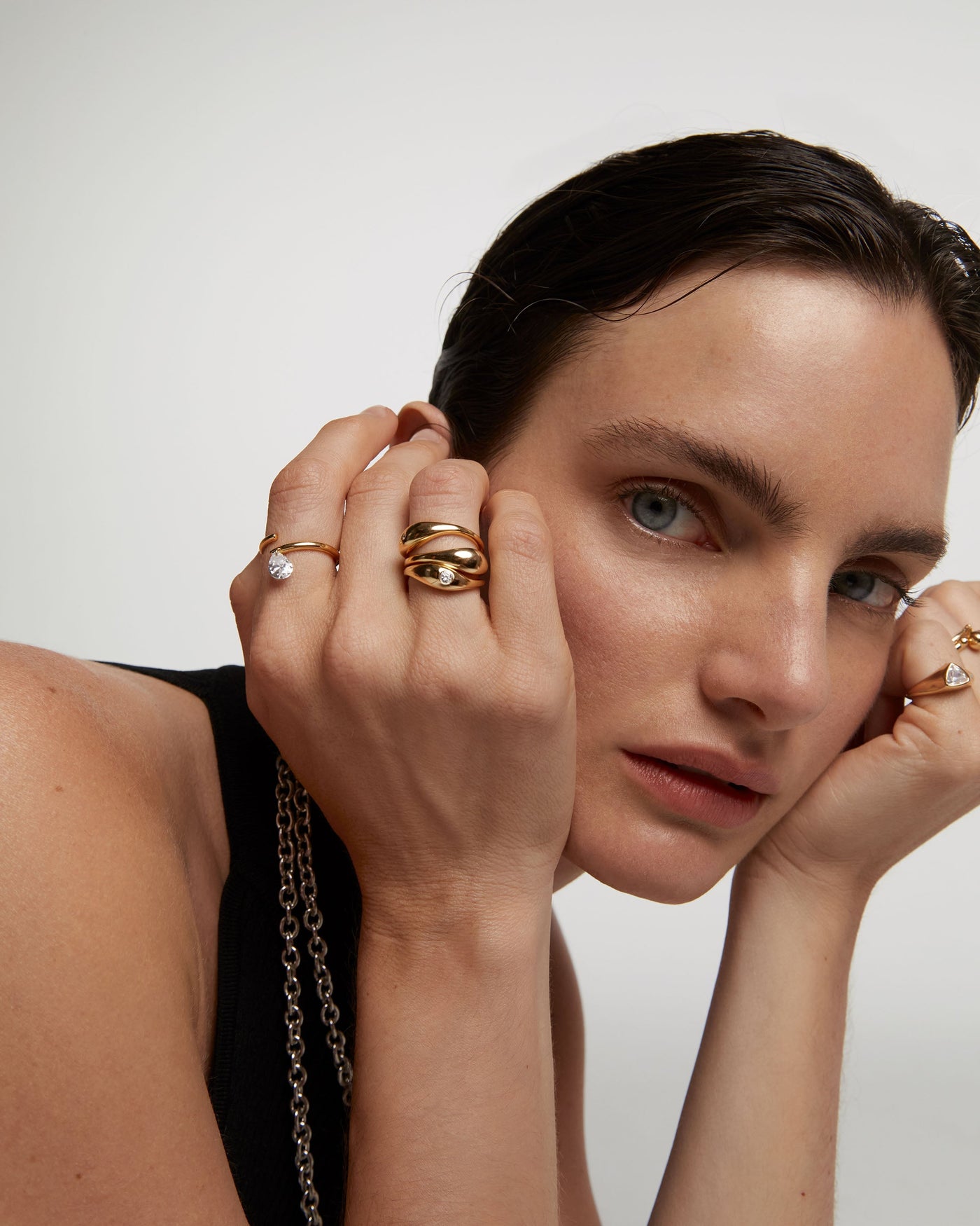 Sugar Ring Set - 
        
          Sterling Silver / 18K Gold plating
        
      