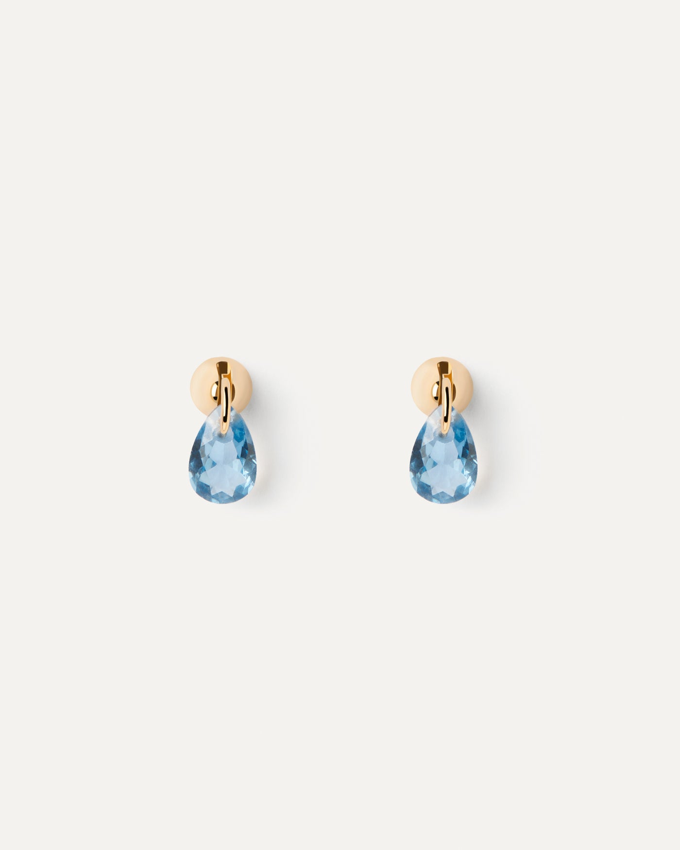 Blue Lily single earring - 
  
    Sterling Silver / 18K Gold plating
  
