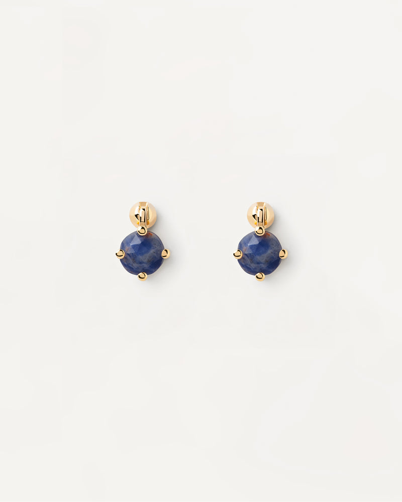 Piercing orecchio Kimi Sodalite - 
  
    Argento sterling / Placcatura in Oro 18K
  
