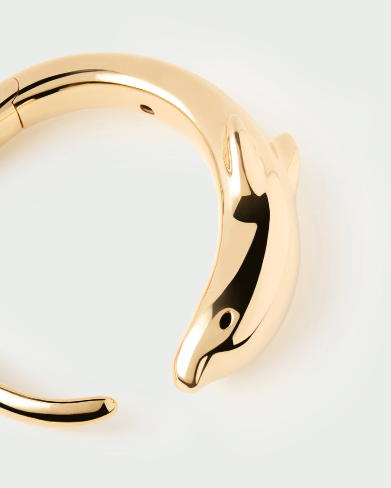 Bracciale rigido Dolphin - 
  
    Argento sterling / Placcatura in Oro 18K
  

