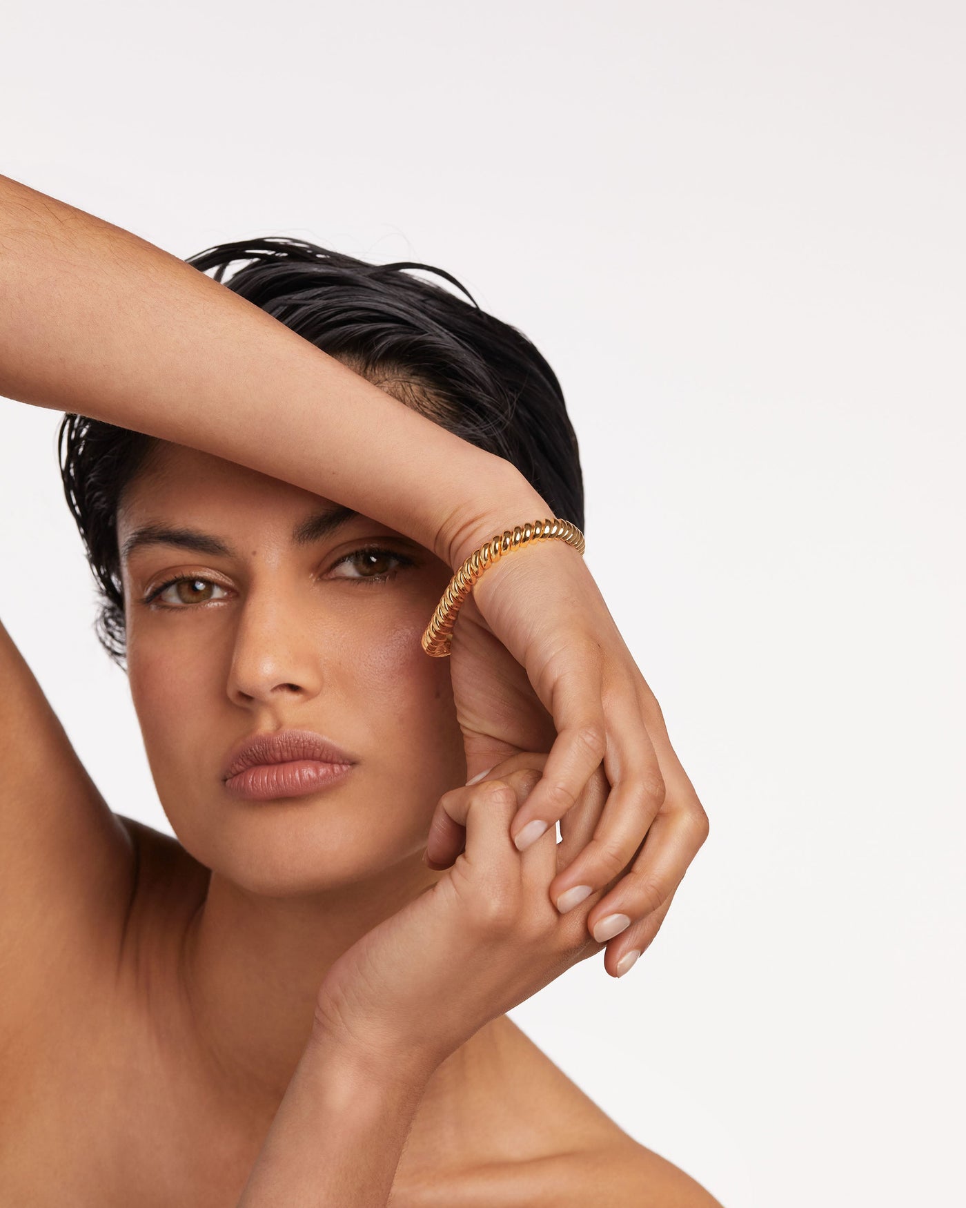 Pulsera Gaia - 
  
    Latón / Baño de Oro 18K
  
