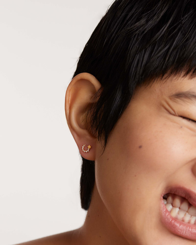 Villa Earrings - 
  
    Sterling Silver / 18K Gold plating
  
