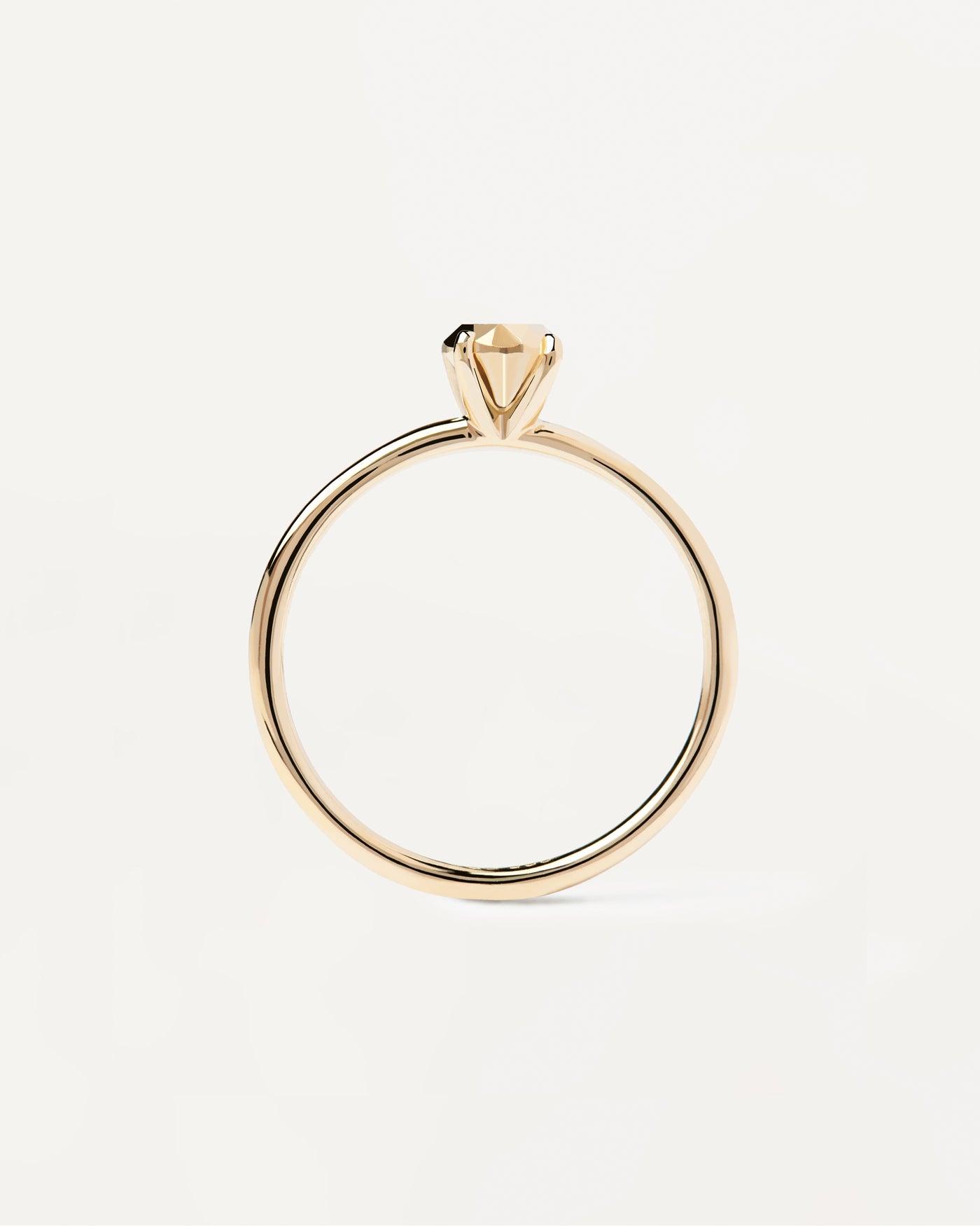 Golden Gem Ring - 
  
    Sterling Silber / 18K Goldplattierung
  
