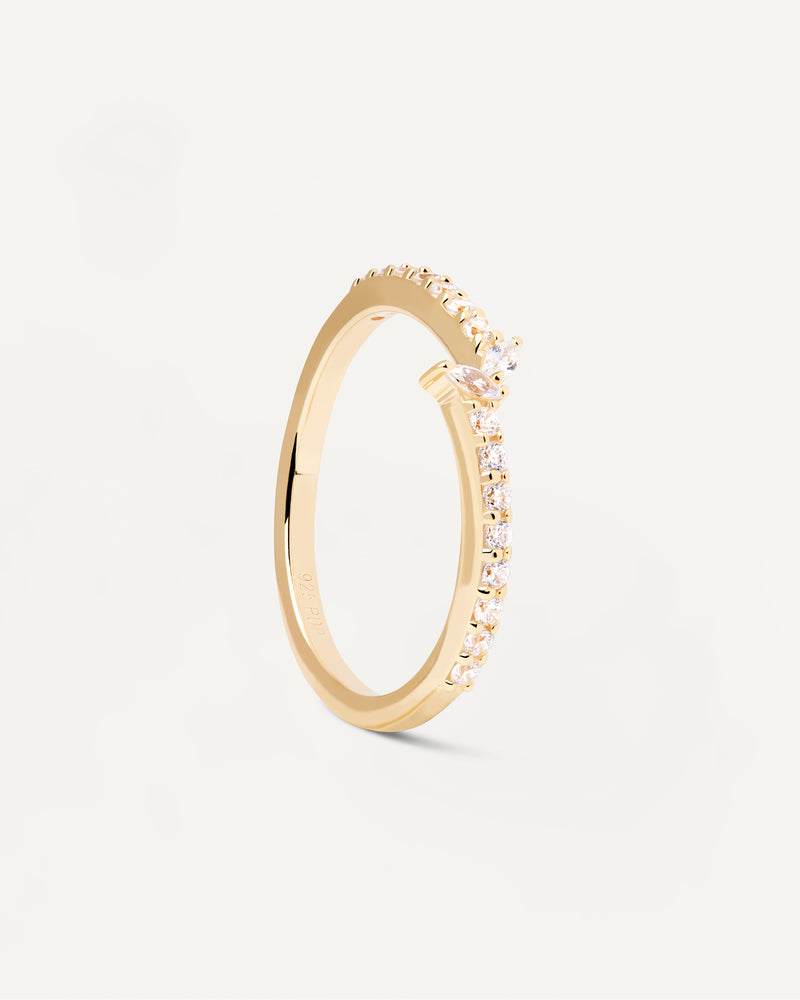 Anillo Nuvola - 
  
    Plata de Ley / Baño de Oro 18K
  
