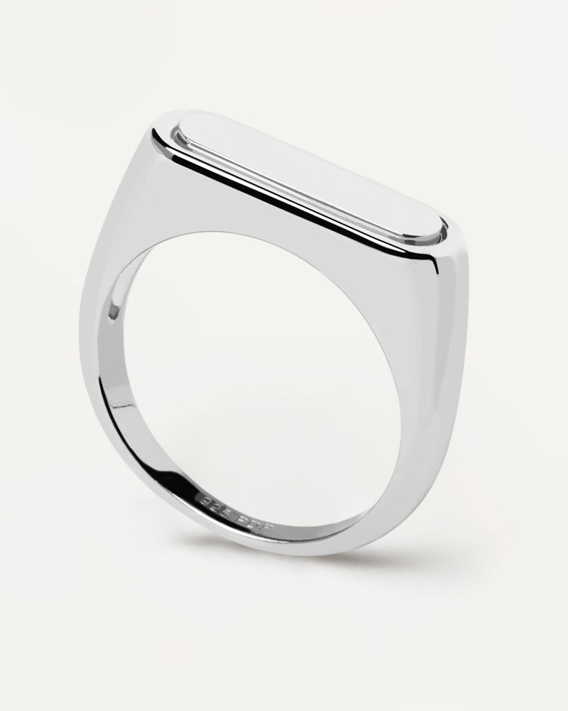 Ribbon Stamp Silver Ring - 
  
    Sterling Silber
  
