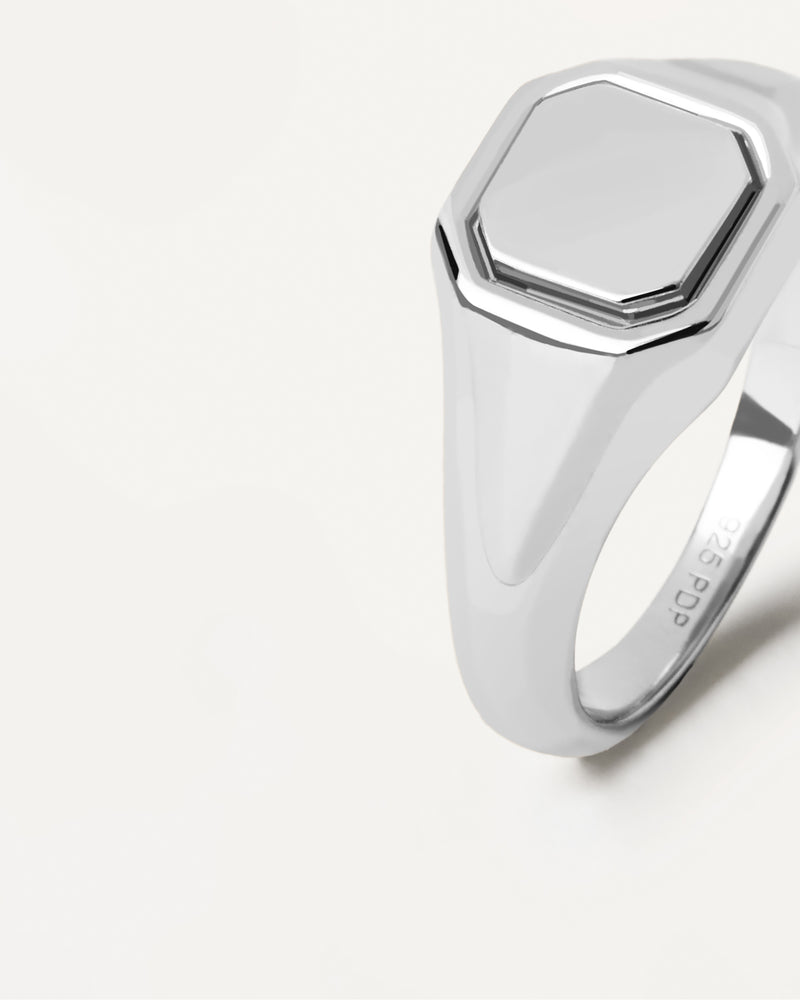 Octet Stamp Silver Ring - 
  
    Sterling Silber
  
