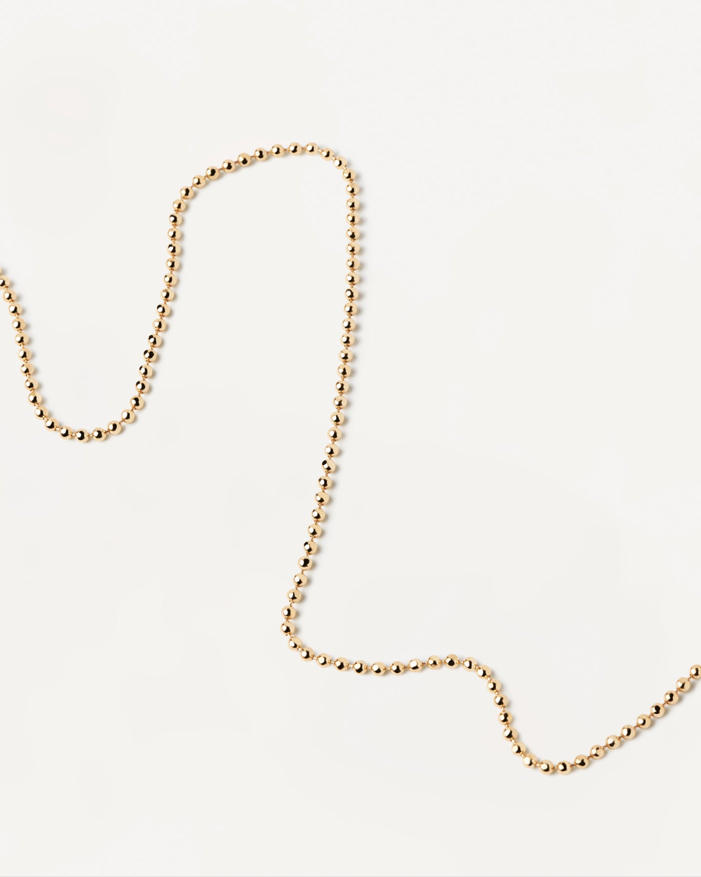Collar Cadena de Esferas - 
  
    Plata de Ley / Baño de Oro 18K
  
