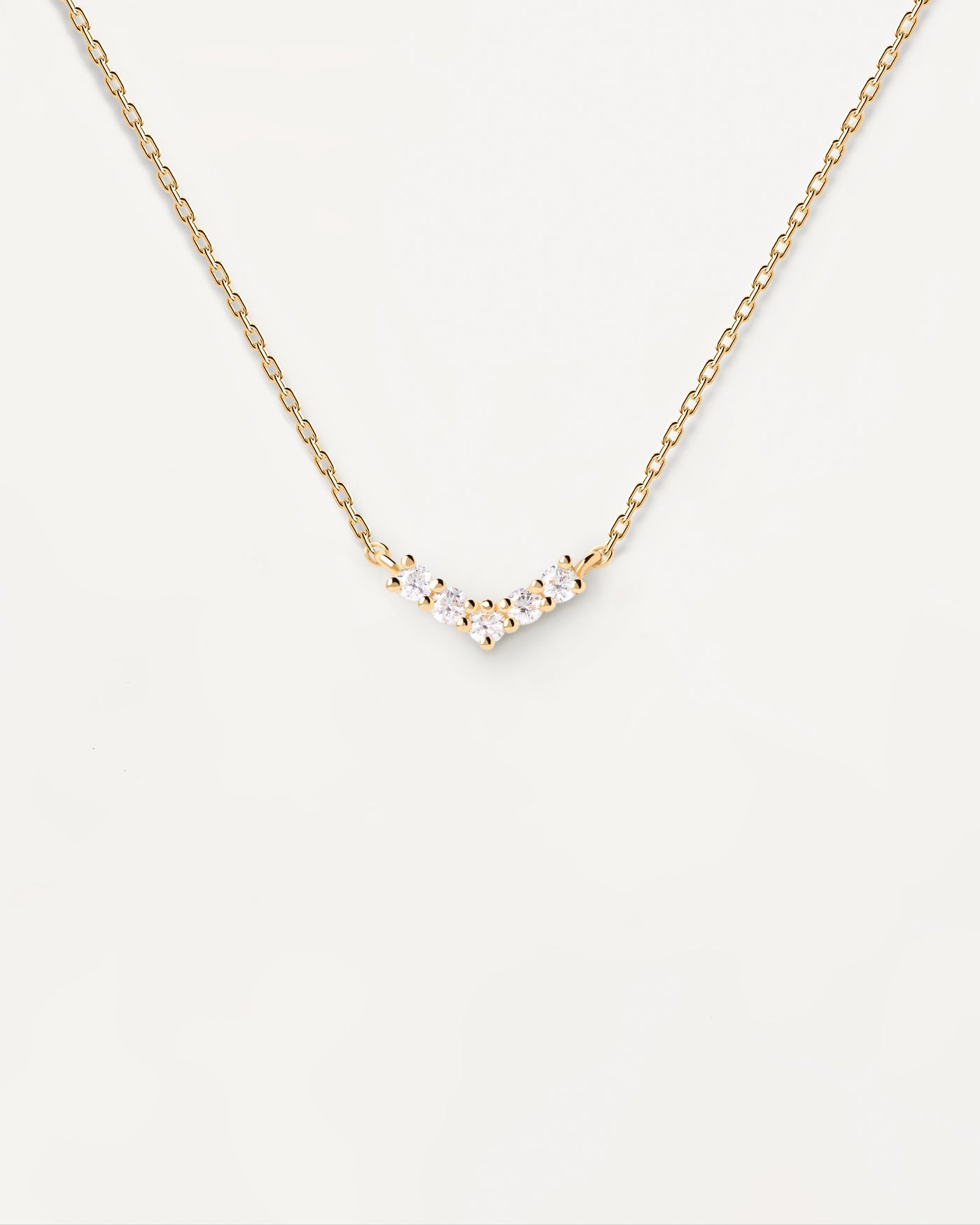 Collana Crown Mini - 
  
    Argento sterling / Placcatura in Oro 18K
  
