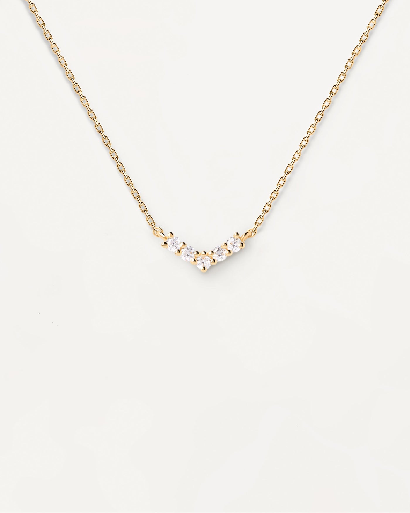 Mini Crown Halskette - 
  
    Sterling Silber / 18K Goldplattierung
  

