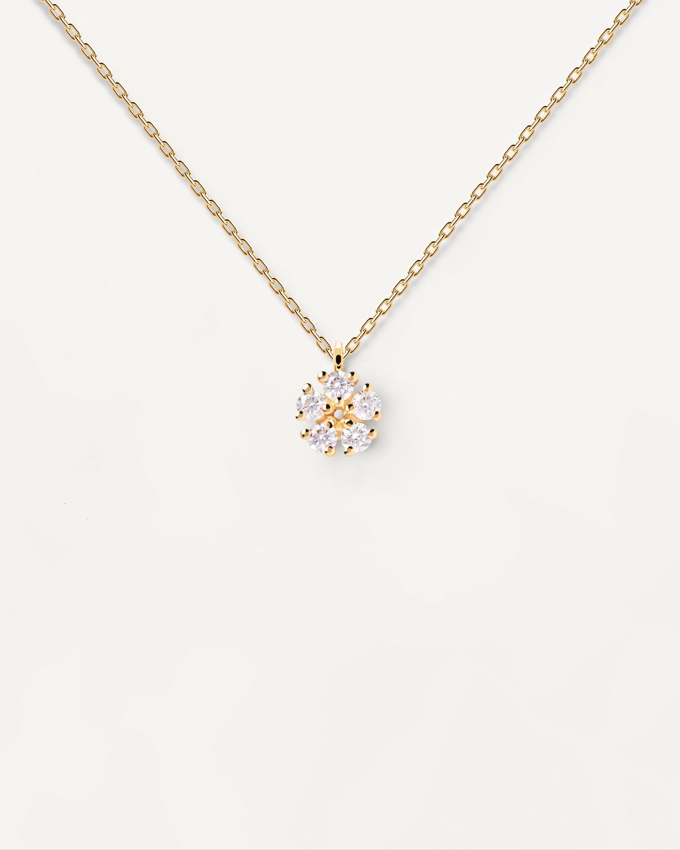 Collier Daisy - 
  
    Argent massif / Placage Or 18 Ct
  
