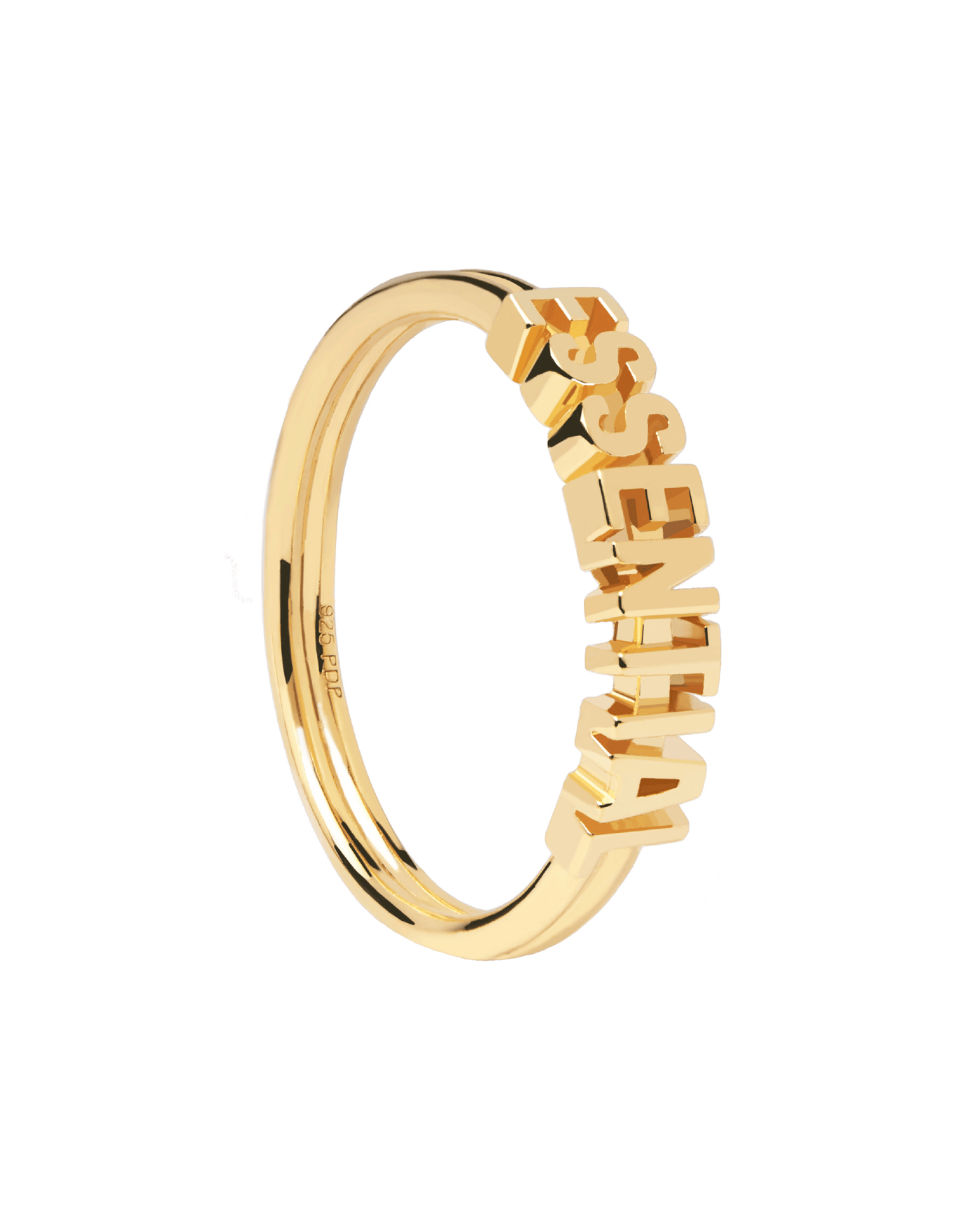 Anello Essential - 
  
    Argento sterling / Placcatura in Oro 18K
  
