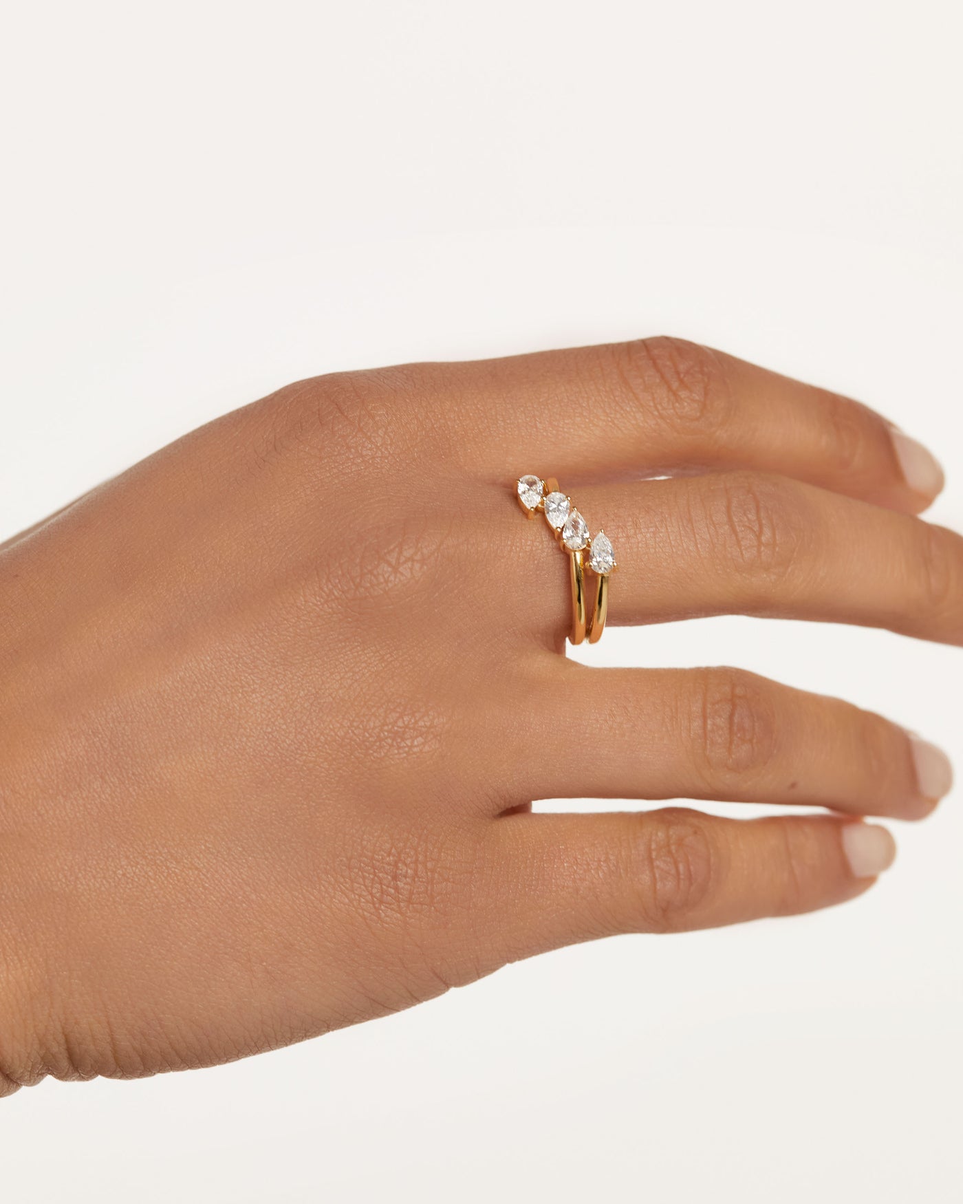 Anello Terra - 
  
    Argento sterling / Placcatura in Oro 18K
  
