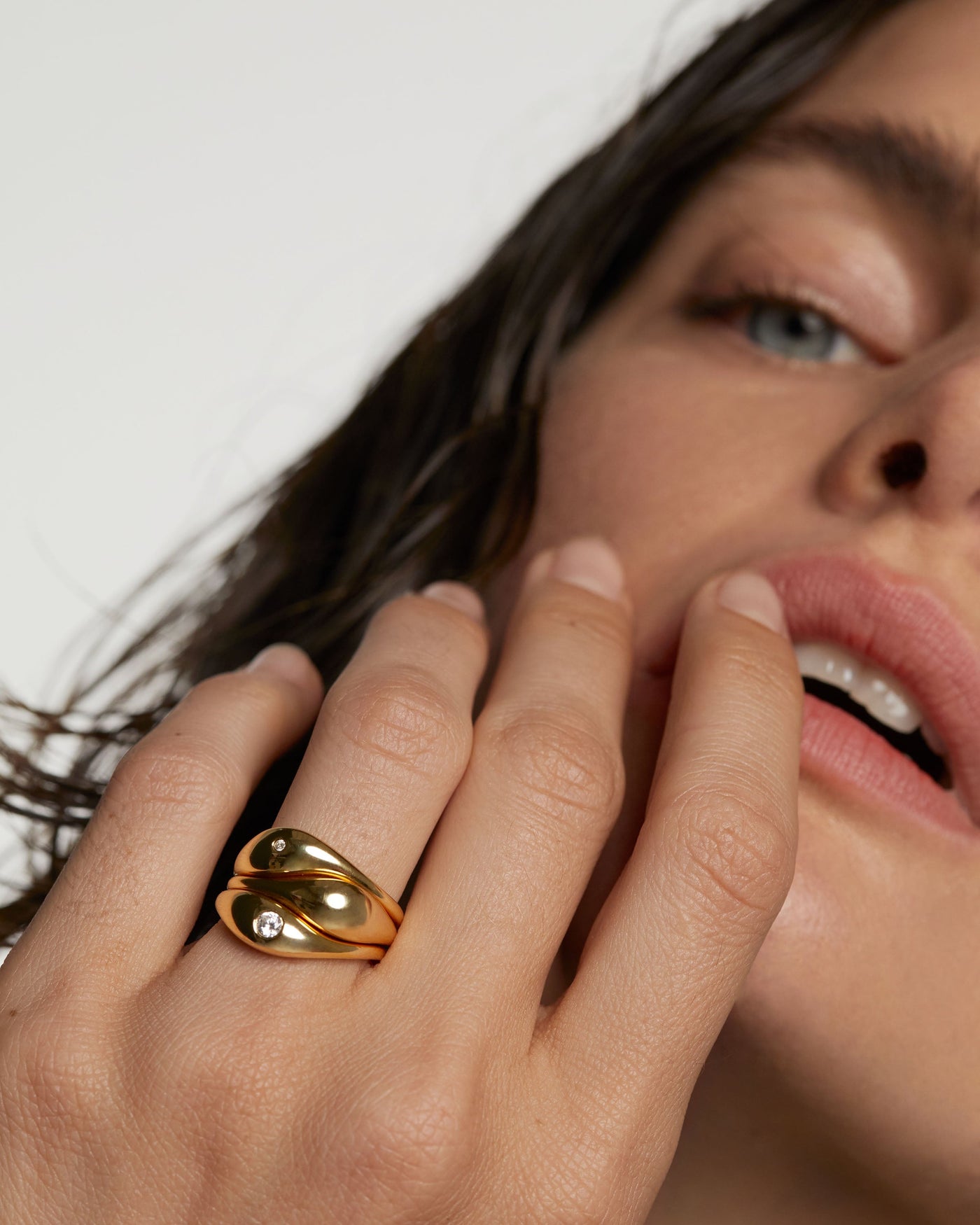 Sugar Ring Set - 
        
          Sterling Silver / 18K Gold plating
        
      