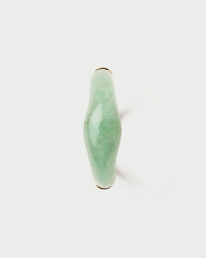 Anillo Aventurina verde Nami - 
  
    Plata de Ley / Baño de Oro 18K
  
