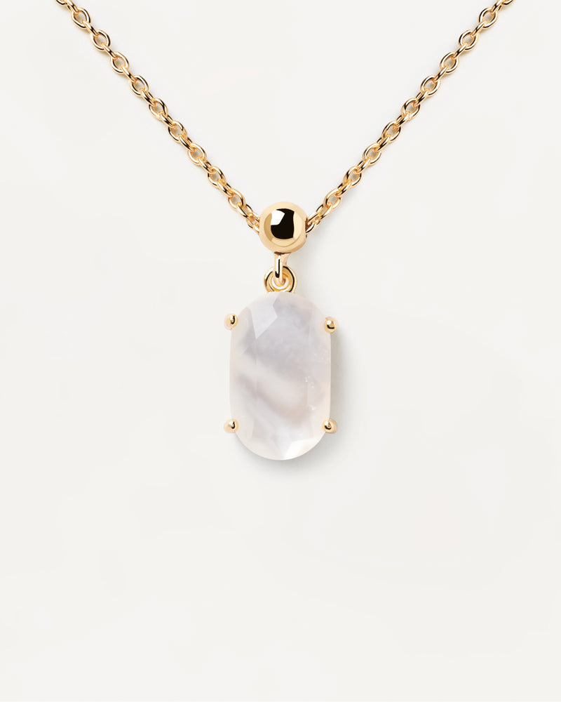 Mother Of Pearl Intuition Charm - 
  
    Sterling Silver / 18K Gold plating
  
