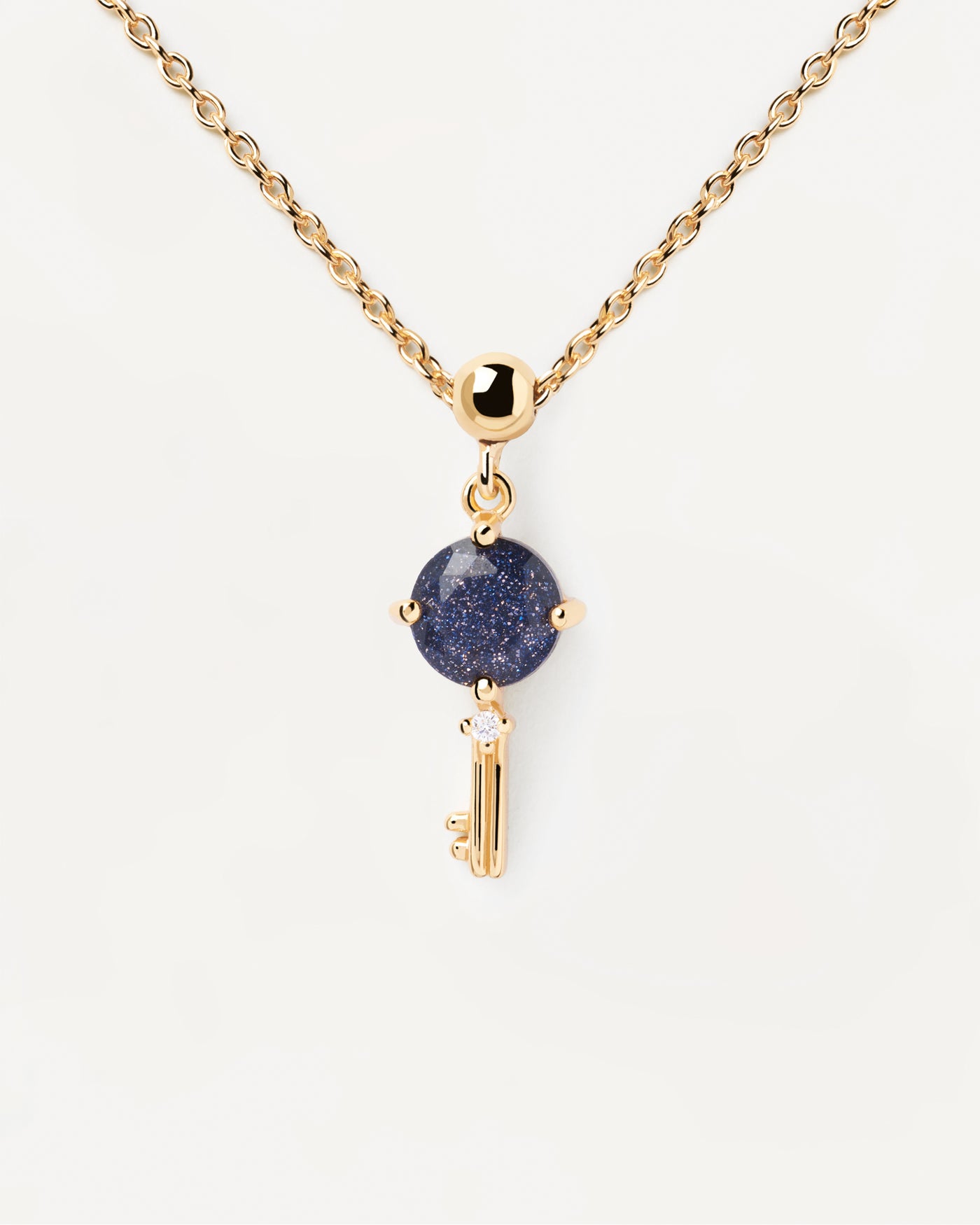 Charm Chiave - 
  
    Argento sterling / Placcatura in Oro 18K
  

