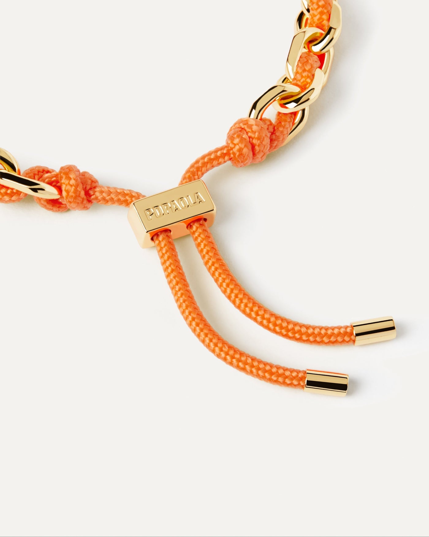 Tangerine Rope and Chain Bracelet - 
  
    Rope / 18K Gold plating
  
