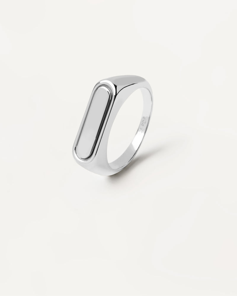 Ribbon Stamp Silver Ring - 
  
    Sterling Silber
  
