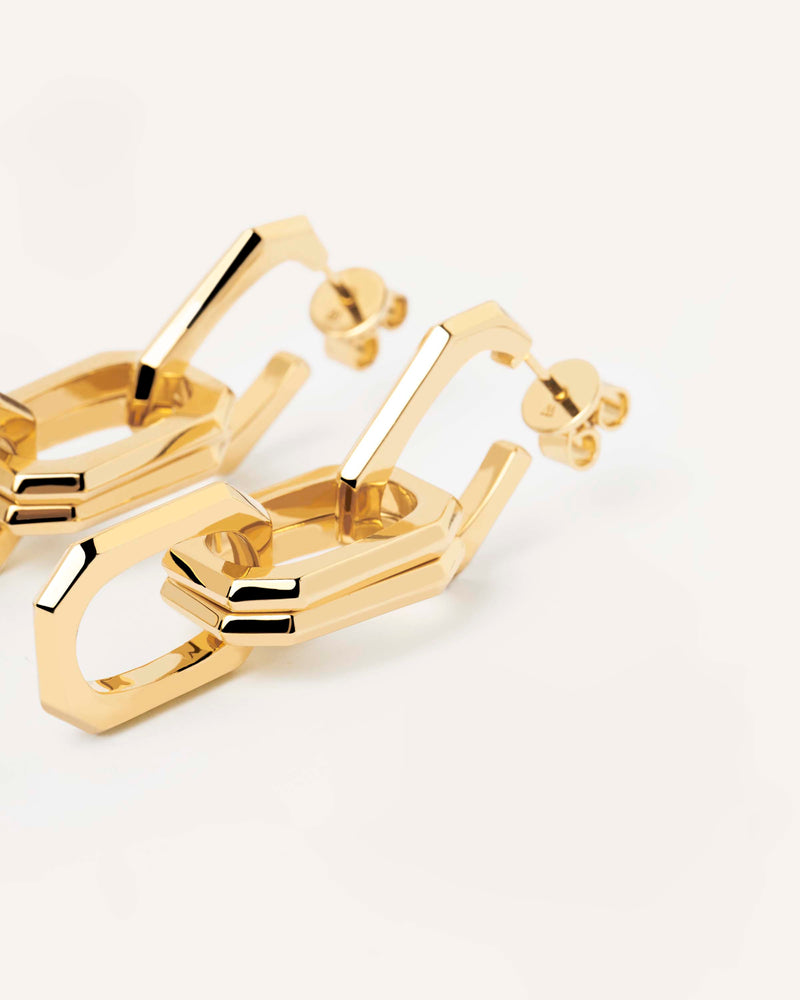 Signature Chain Earrings - 
  
    Brass / 18K Gold plating
  
