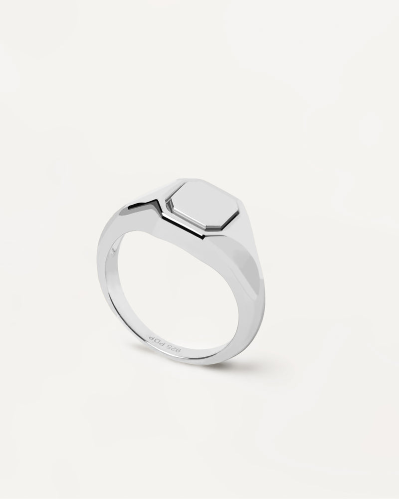 Octet Stamp Silver Ring - 
  
    Sterling Silber
  
