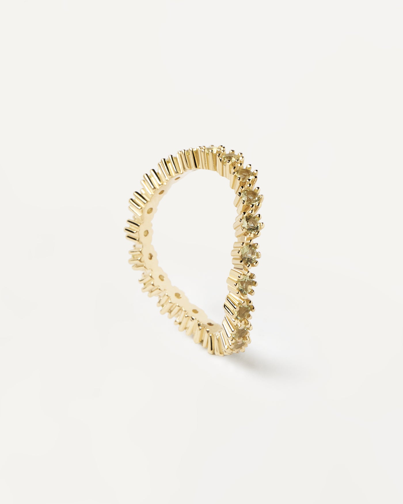 Anillo Green Tide - 
  
    Plata de Ley / Baño de Oro 18K
  
