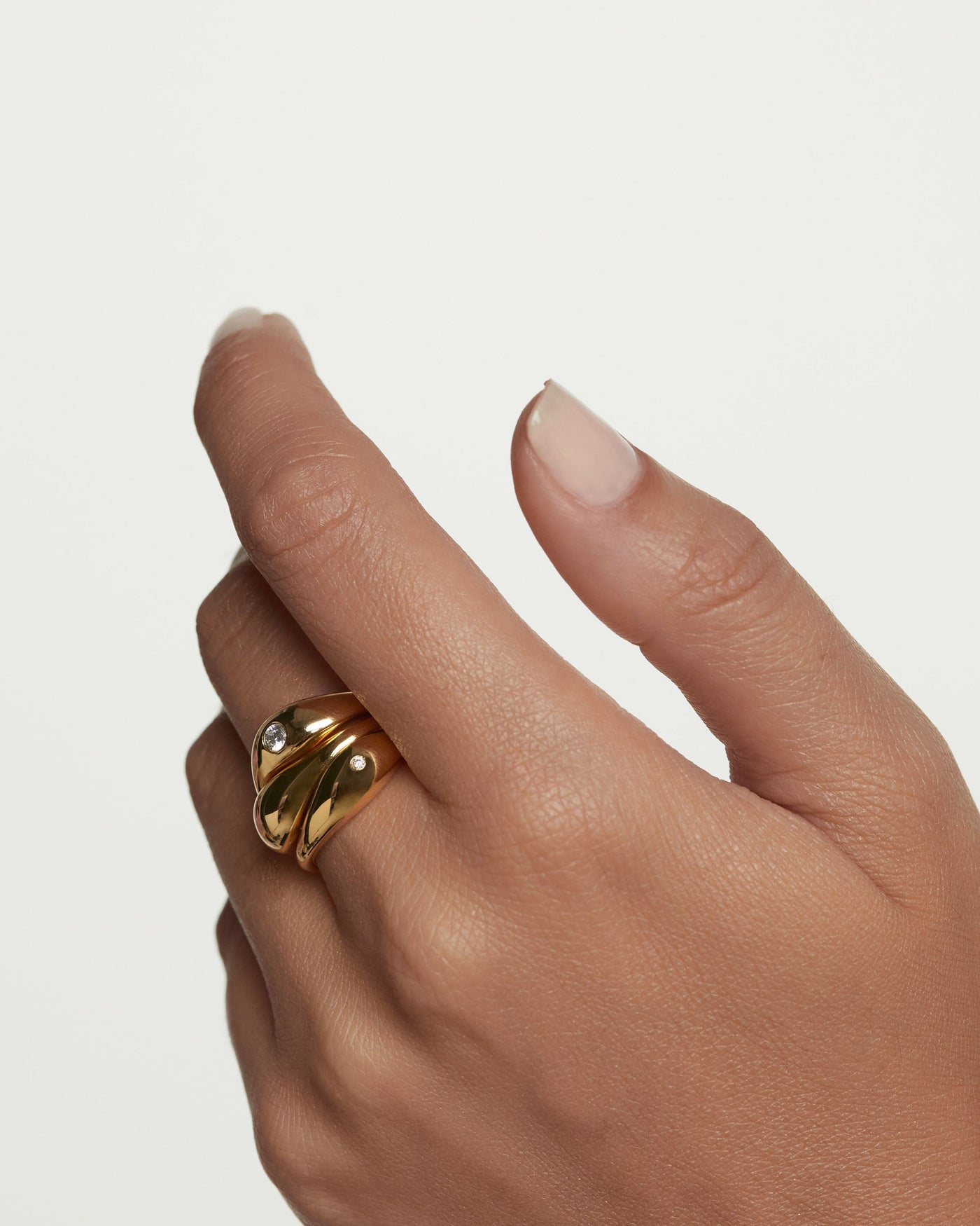 Sugar Ring Set - 
        
          Sterling Silver / 18K Gold plating
        
      