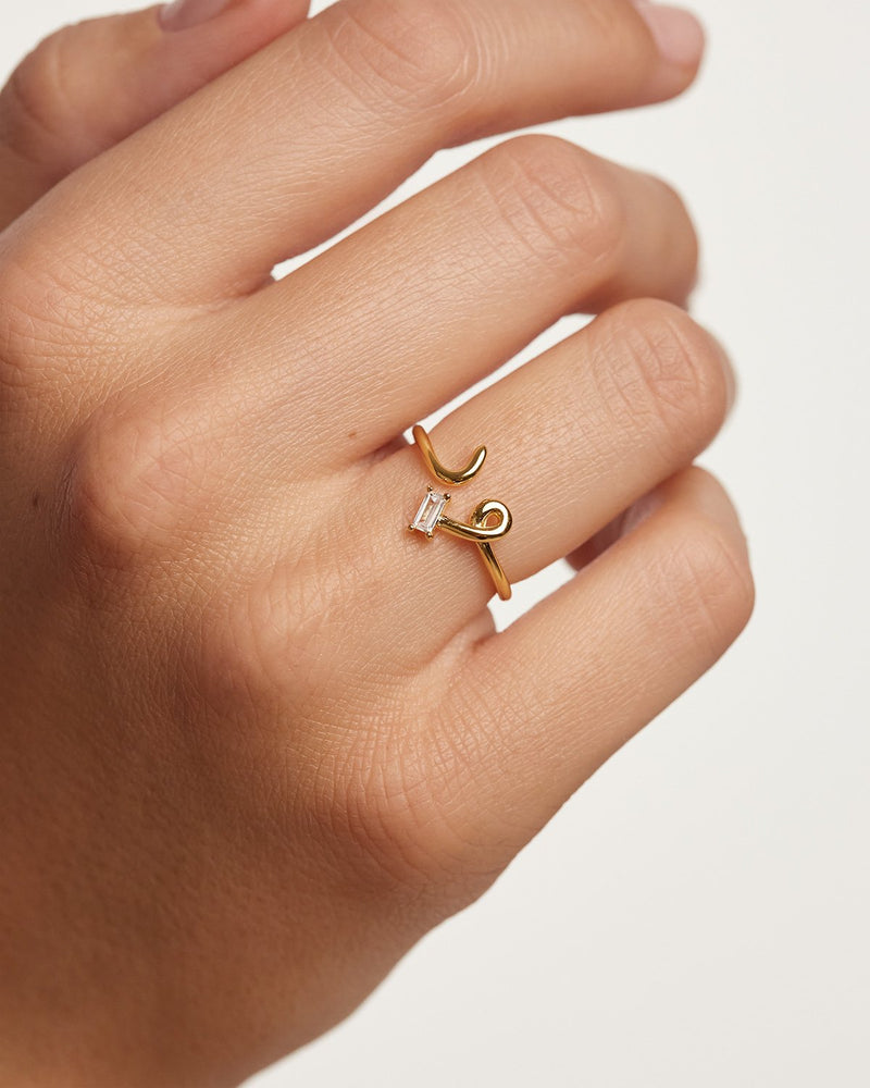 Nema Ring - 
  
    Sterling Silber / 18K Goldplattierung
  
