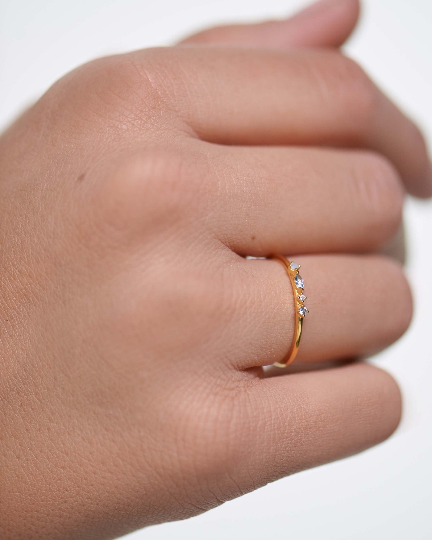 Midnight Blue Ring 
  
    Sterling Silver / 18K Gold plating
  

