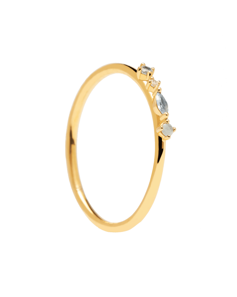 Midnight Blue Ring - 
  
    Sterling Silber / 18K Goldplattierung
  
