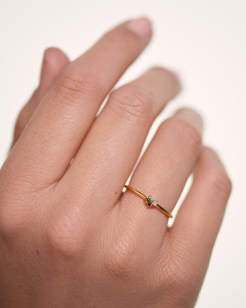 Lime Blush Ring - 
  
    Sterling Silber / 18K Goldplattierung
  
