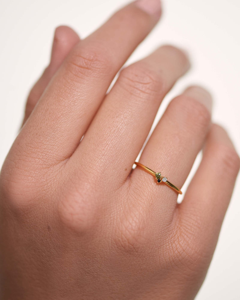 Lime Blush Ring - 
  
    Sterling Silver / 18K Gold plating
  
