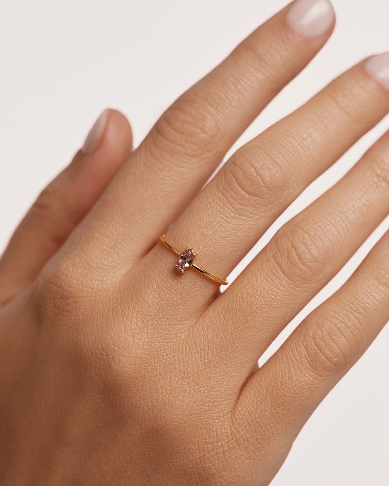Lavender India Ring - 
  
    Sterling Silber / 18K Goldplattierung
  

