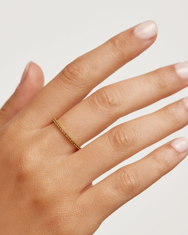 Anillo Olive Essential - 
  
    Plata de Ley / Baño de Oro 18K
  
