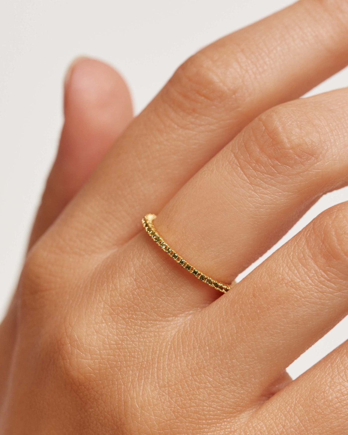 Olive Essential Ring 
  
    Sterling Silver / 18K Gold plating
  
