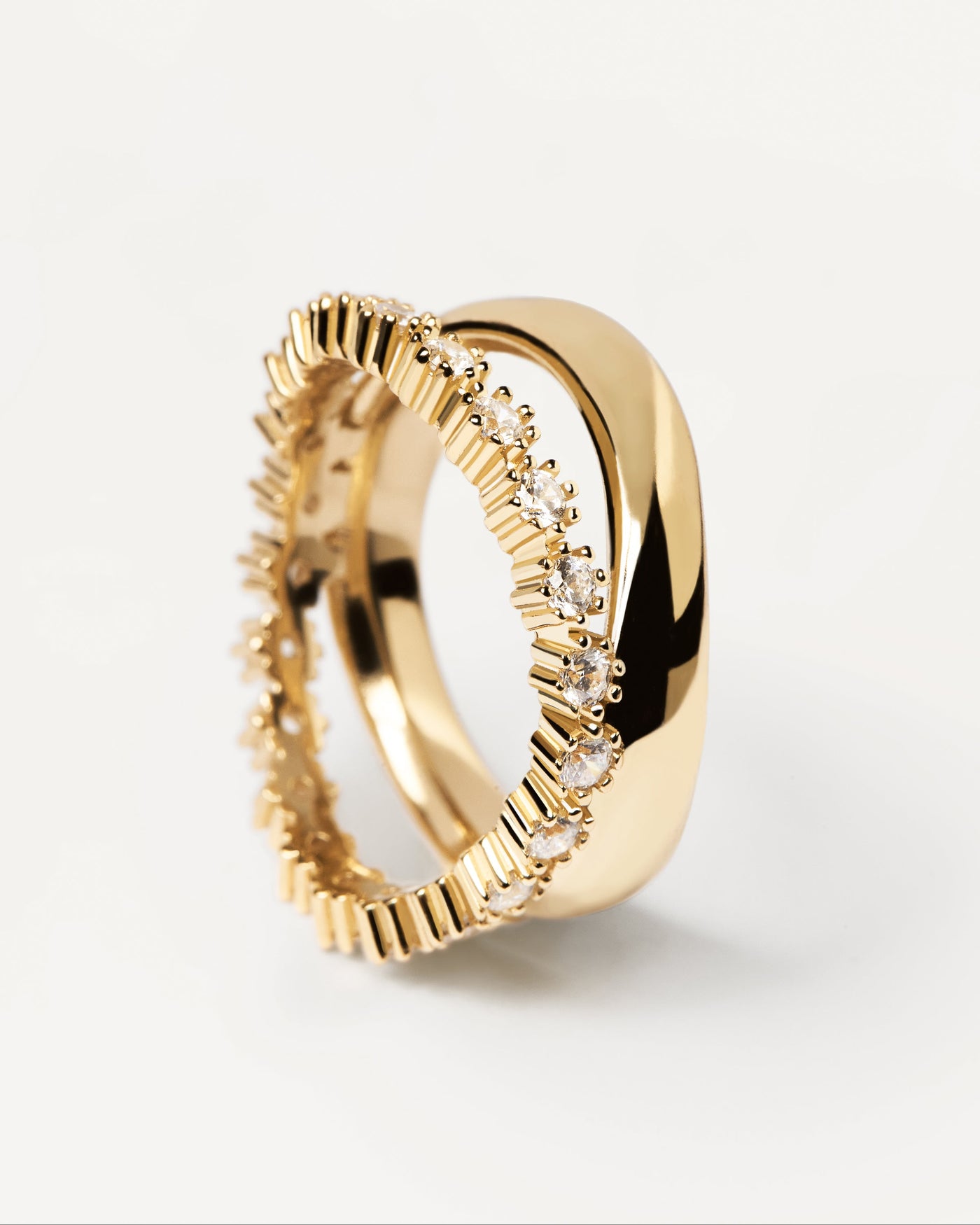 Anello Motion - 
  
    Argento sterling / Placcatura in Oro 18K
  

