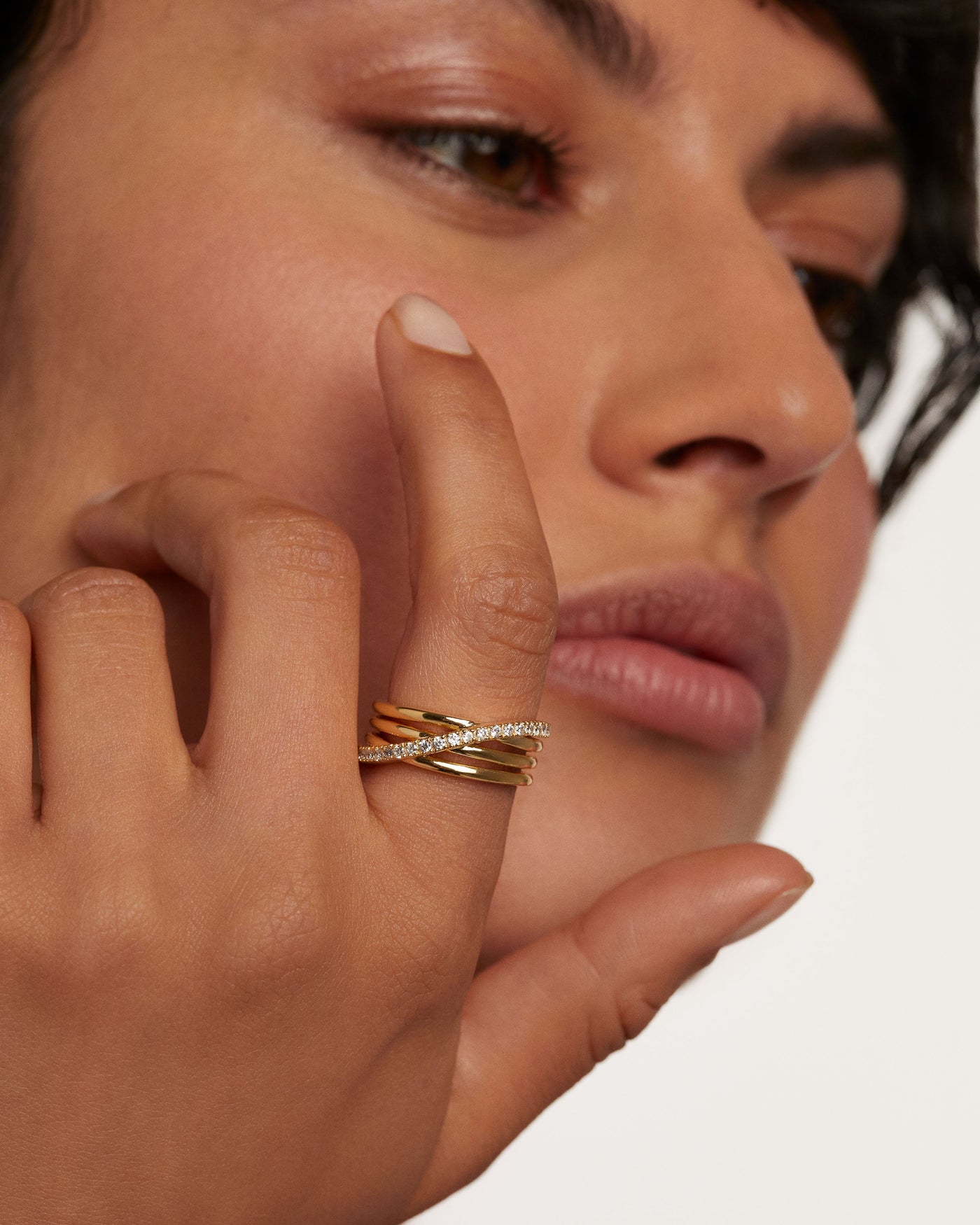 Anello Cruise - 
  
    Argento sterling / Placcatura in Oro 18K
  
