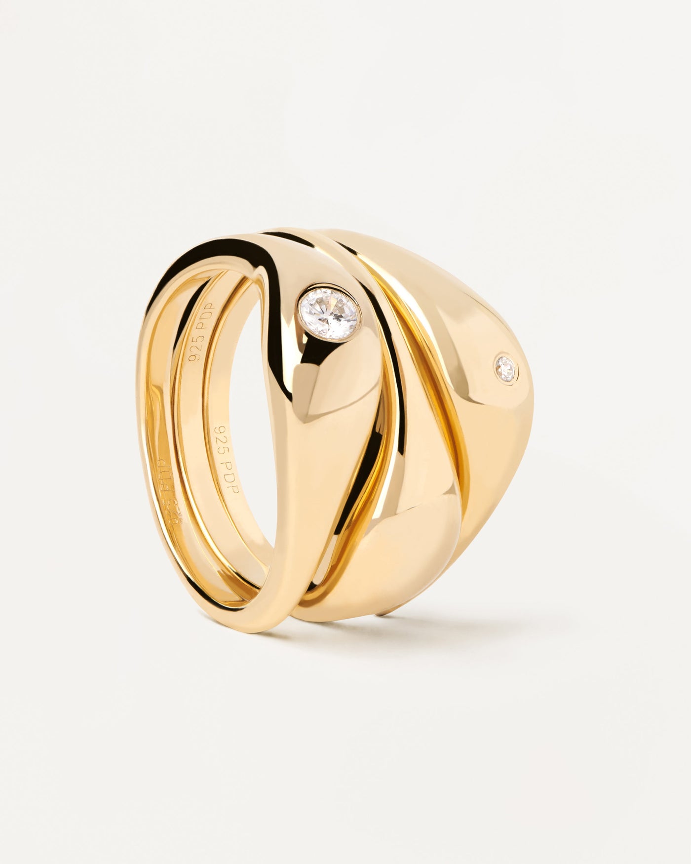 rings  
  
    Argento sterling / Placcatura in Oro 18K
  
