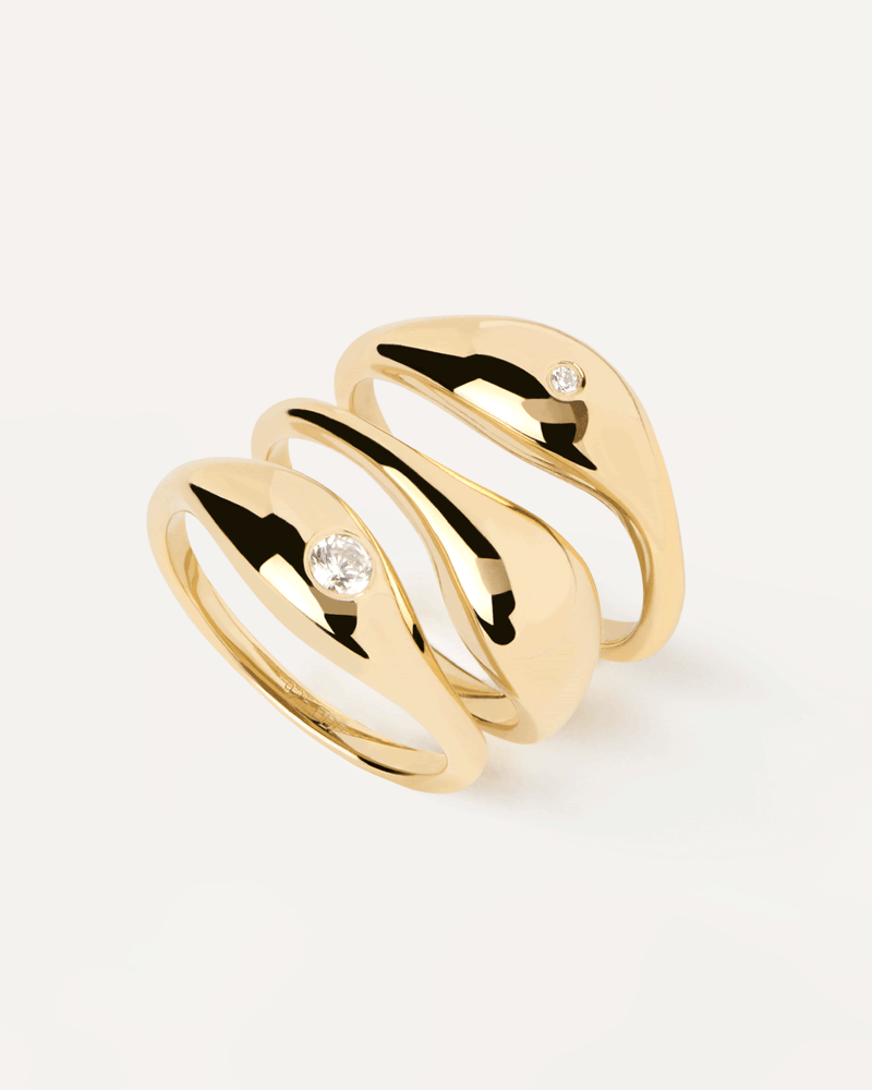 Sugar Ring Set - 
  
    Sterling Silver / 18K Gold plating
  
