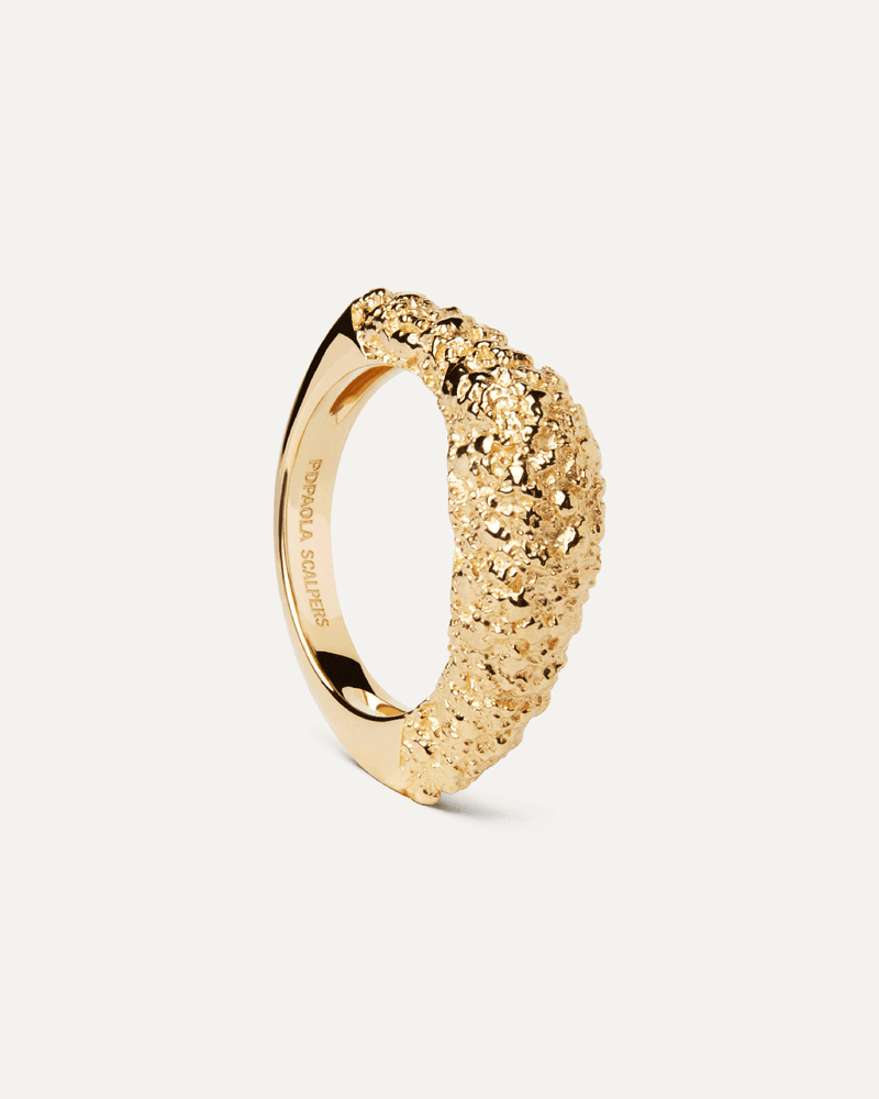 Anillo Duna - 
  
    Plata de Ley / Baño de Oro 18K
  
