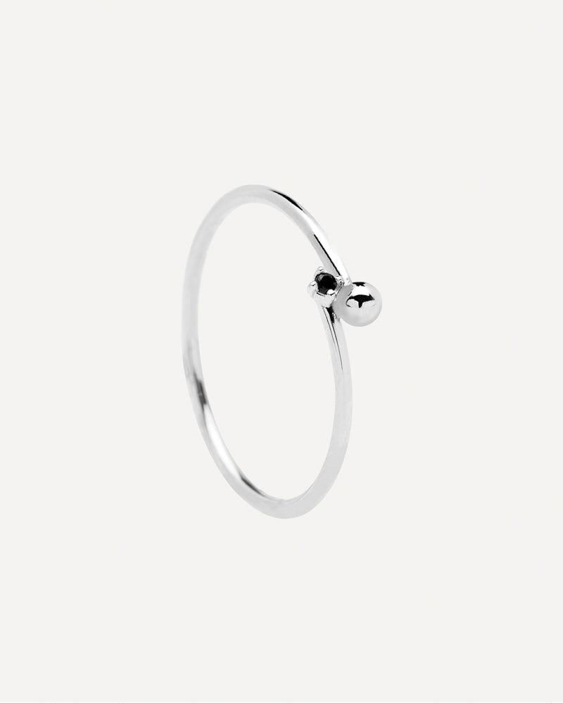 Black Essentia Silberring - 
  
    Sterling Silber
  
