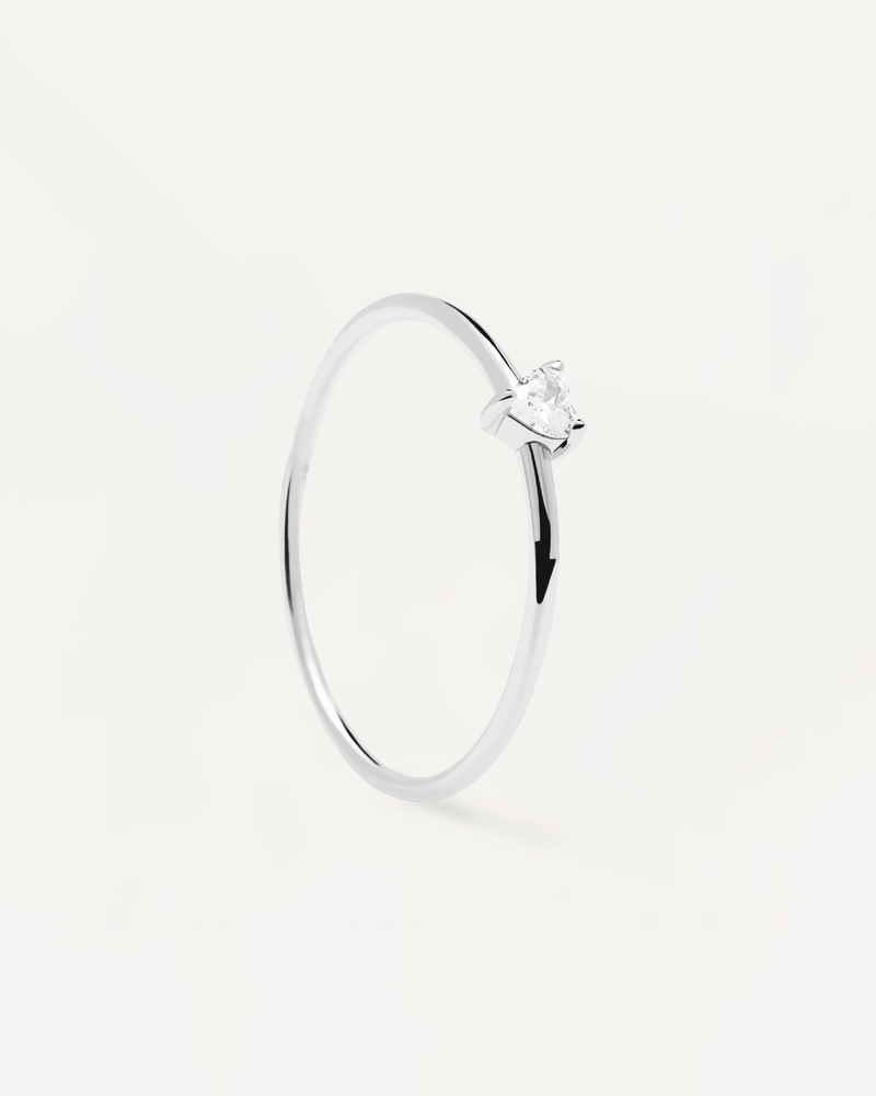 Anello in argento White Heart - 
  
    Argento sterling
  
