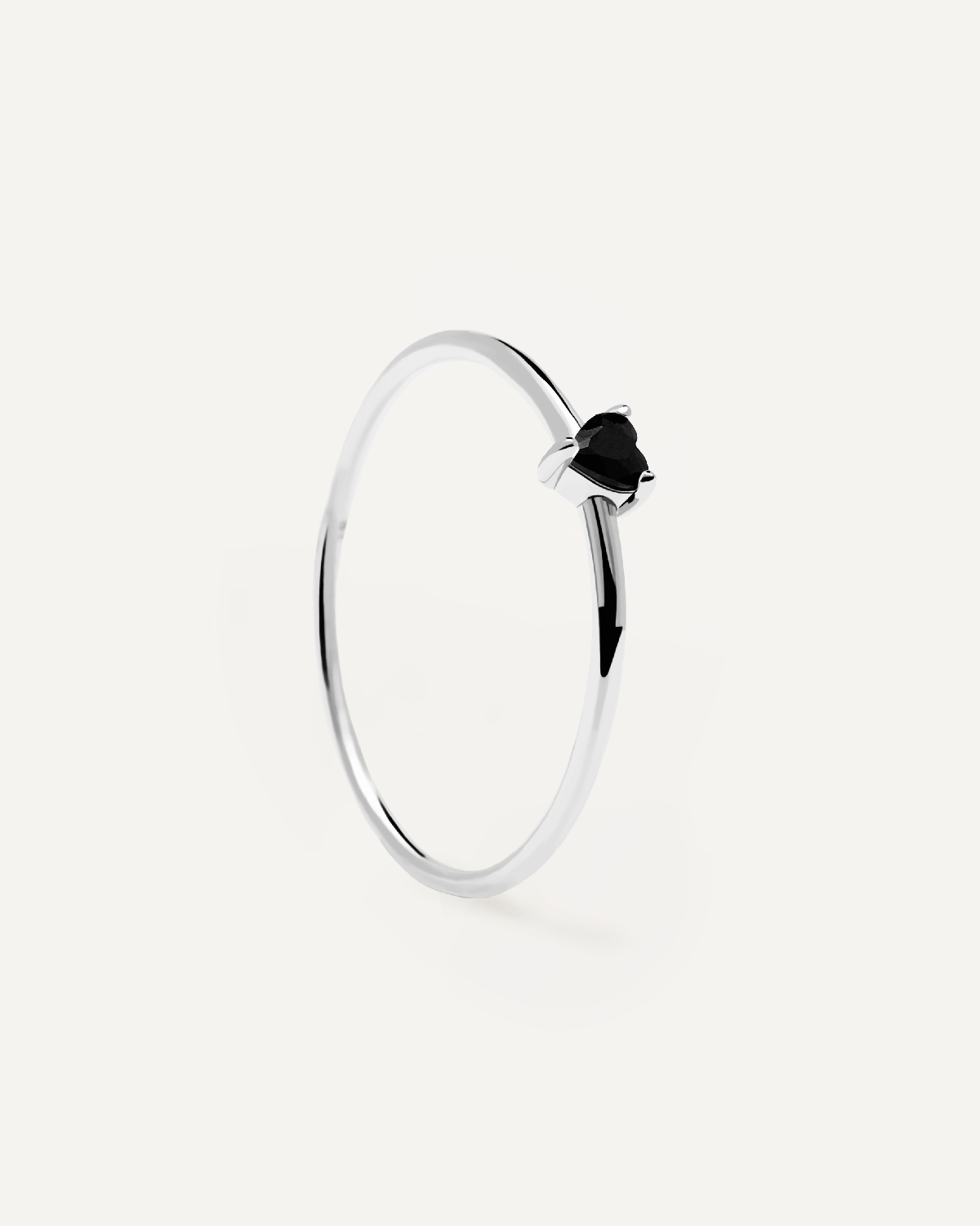 Black Heart Silberring - 
  
    Sterling Silber
  
