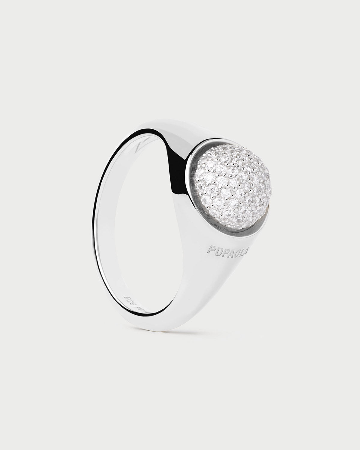 Anello in Argento Pavé Moon 
  
    Argento sterling
  
