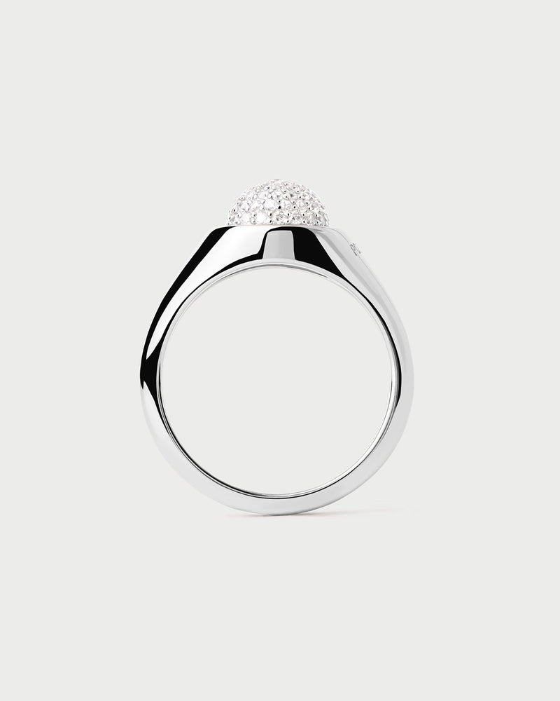 Anello in Argento Pavé Moon - 
  
    Argento sterling
  
